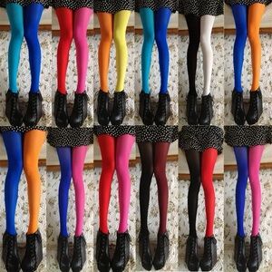 NWT two color orange blue stockings one hue each leg fun tights thick velvety